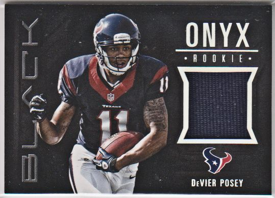 2012 Panini Black Onyx Rookie Materials #33 DeVier Posey