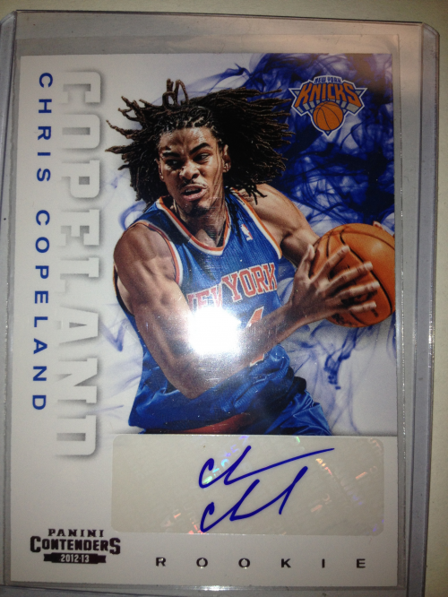 2012-13 Panini Contenders #277 Chris Copeland AU RC