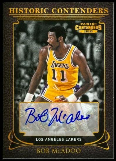 2012-13 Panini Contenders Historic Contenders Autographs #11 Bob McAdoo/99