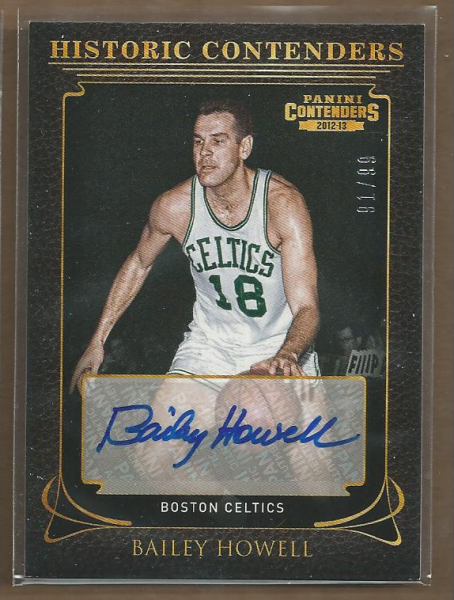 2012-13 Panini Contenders Historic Contenders Autographs #16 Bailey Howell/99