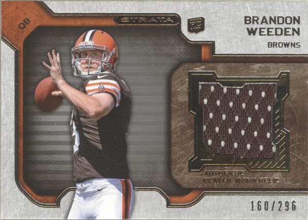 2012 Topps Strata Rookie Jerseys #RRBW Brandon Weeden