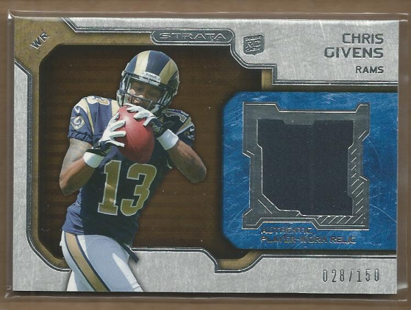 2012 Topps Strata Rookie Jerseys Bronze #RRCG Chris Givens