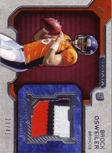 2012 Topps Strata Rookie Jerseys Red Patch #RRBO Brock Osweiler