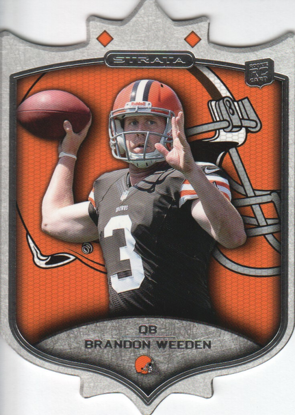 2012 Topps Strata Rookie Die Cut #RDCBW Brandon Weeden