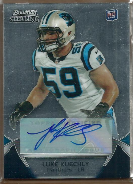 2012 Bowman Sterling #AU74 Luke Kuechly AU