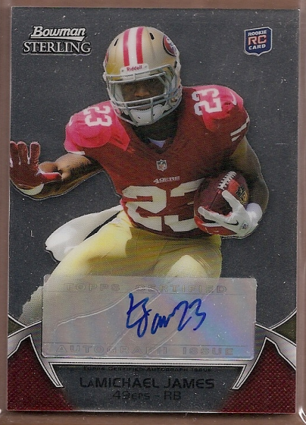 2012 Bowman Sterling #AU76 LaMichael James AU