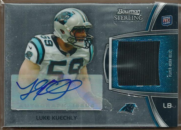 2012 Bowman Sterling #BSARLK Luke Kuechly JSY AU