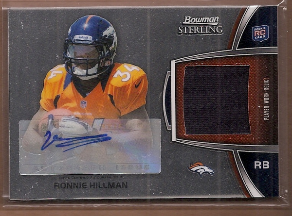 2012 Bowman Sterling #BSARRH Ronnie Hillman JSY AU