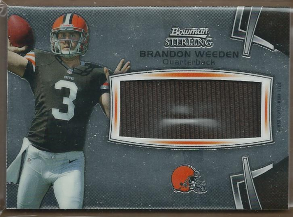2012 Bowman Sterling #BSJRRBW Brandon Weeden JSY