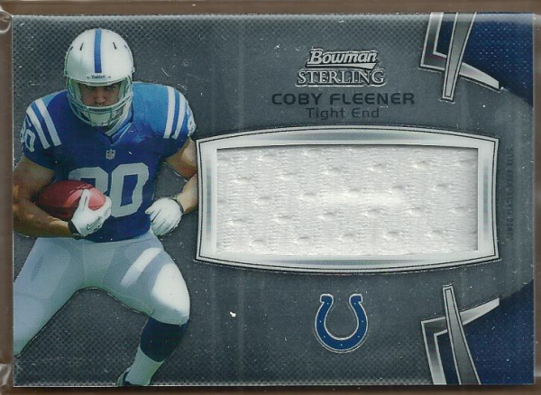 2012 Bowman Sterling #BSJRRCF Coby Fleener JSY