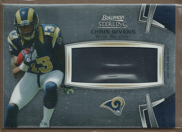 2012 Bowman Sterling #BSJRRCG Chris Givens JSY