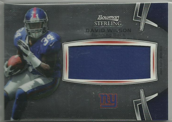 2012 Bowman Sterling #BSJRRDW David Wilson JSY