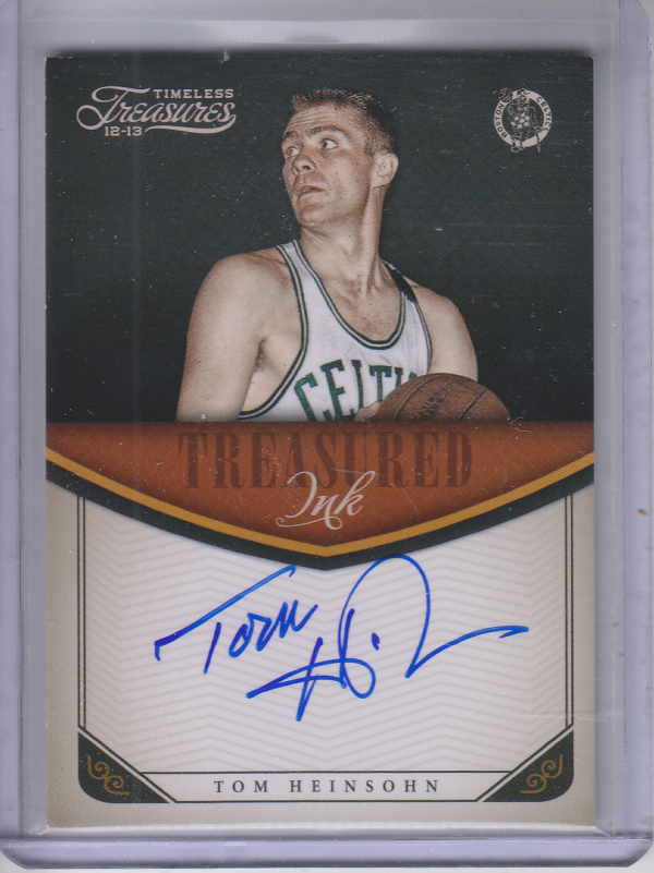2012-13 Timeless Treasures Treasured Ink #7 Tom Heinsohn/199