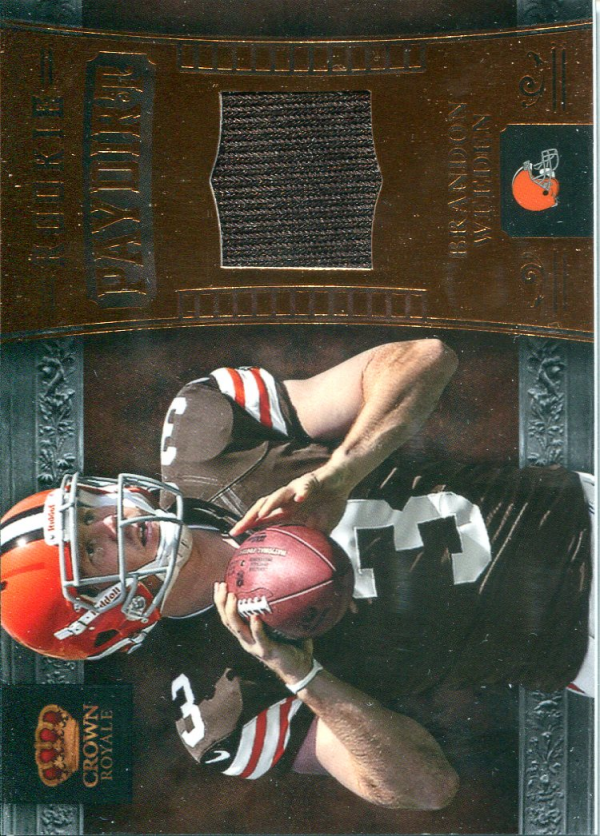 2012 Crown Royale Rookie Paydirt Materials Bronze Retail #5 Brandon Weeden