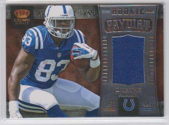 2012 Crown Royale Rookie Paydirt Materials #13 Dwayne Allen