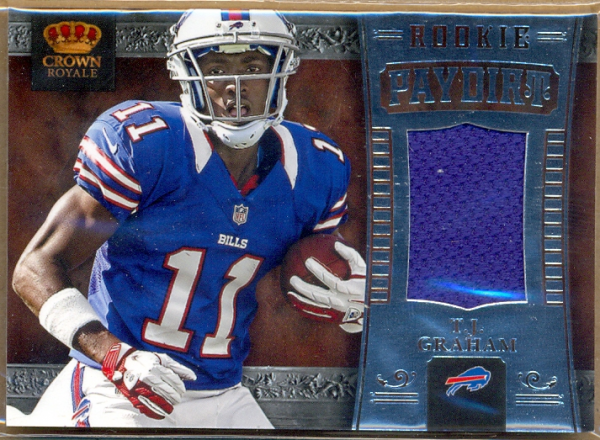 2012 Crown Royale Rookie Paydirt Materials #34 T.J. Graham