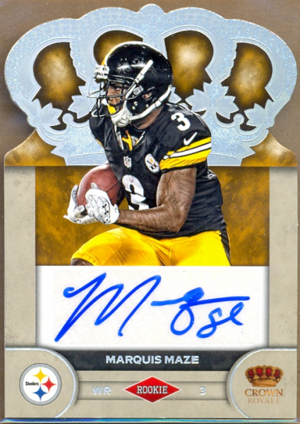 2012 Crown Royale Rookie Signatures Silver Holofoil #62 Marquis Maze/149