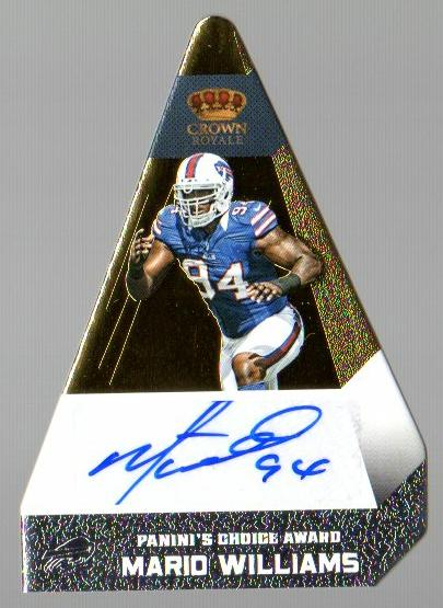 2012 Crown Royale Panini's Choice Autographs Gold #29 Mario Williams/25