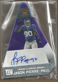 2012 Crown Royale Panini's Choice Autographs Purple #50 Jason Pierre-Paul/10