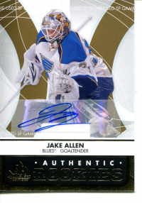 2012-13 SP Game Used Gold Autographs #143 Jake Allen front image