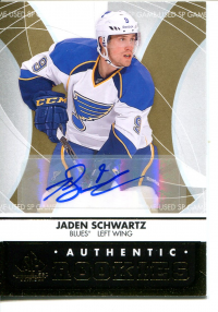 2012-13 SP Game Used Gold Autographs #144 Jaden Schwartz front image