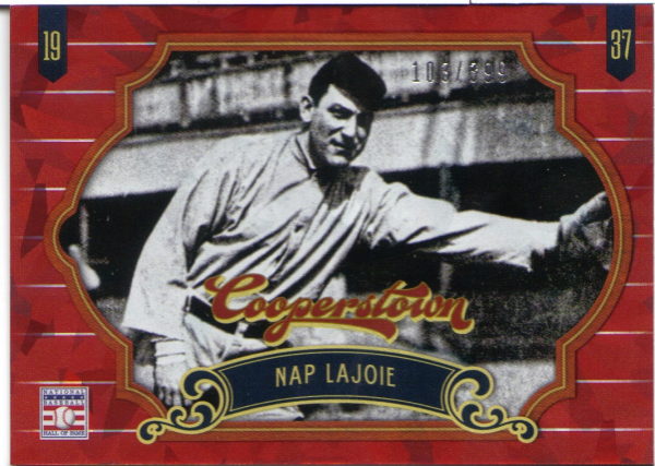 2012 Panini Cooperstown Crystal Collection Red #5 Nap Lajoie