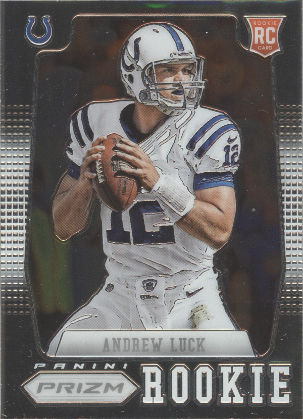2012 Panini Prizm #203A Andrew Luck RC/(ball at chest)