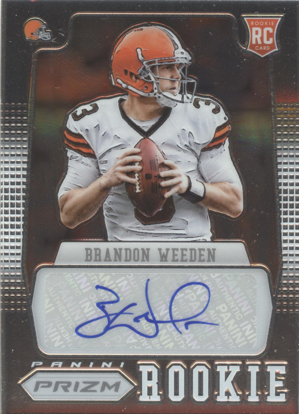 2012 Panini Prizm Autographs #205 Brandon Weeden/250