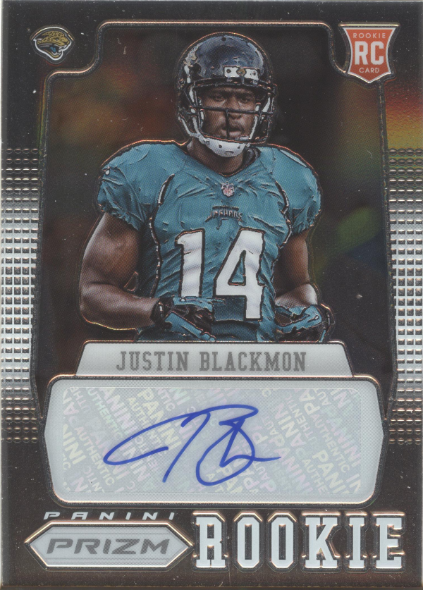 2012 Panini Prizm Autographs #217 Justin Blackmon/499