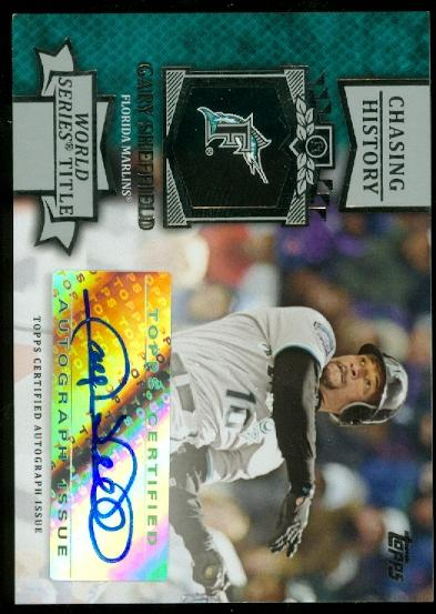 2013 Topps Chasing History Autographs #GS Gary Sheffield