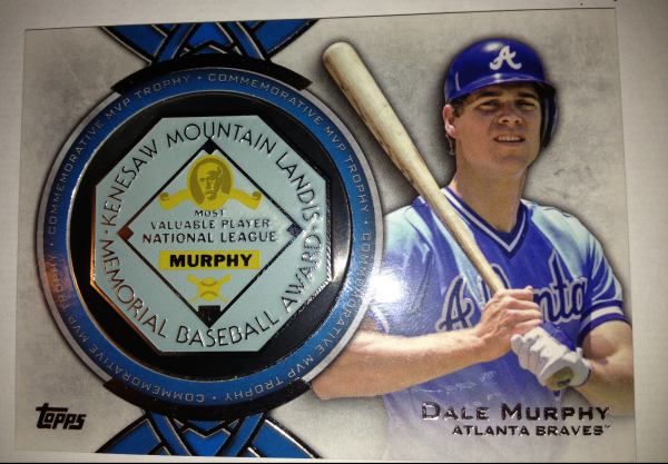 2013 Topps MVP Award Winners Trophy #DM Dale Murphy