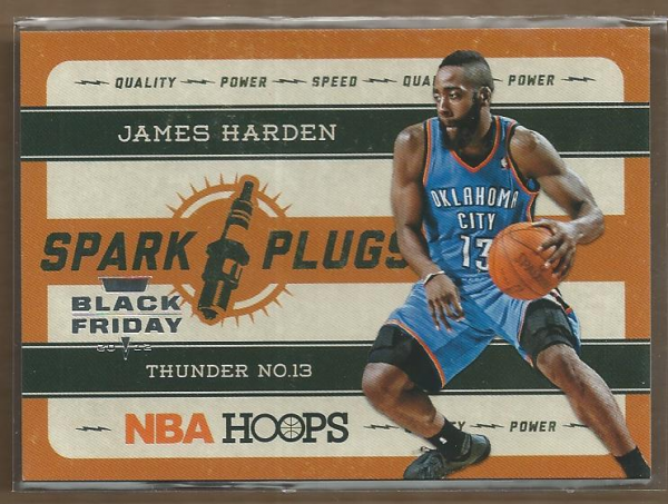 2012-13 Hoops Spark Plugs Black Friday #1 James Harden