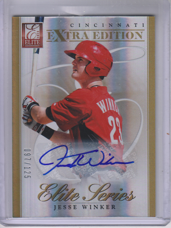 2012 Elite Extra Edition Elite Series Signatures #13 Jesse Winker/125
