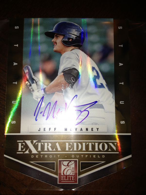 2012 Elite Extra Edition Signature Status Gold #170 Jeff McVaney