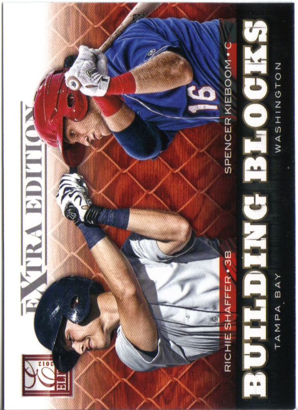 2012 Elite Extra Edition Building Blocks Dual #16 Richie Shaffer/Spencer Kieboom