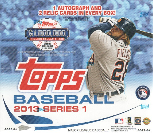 2013 Topps Baseball Jumbo Box