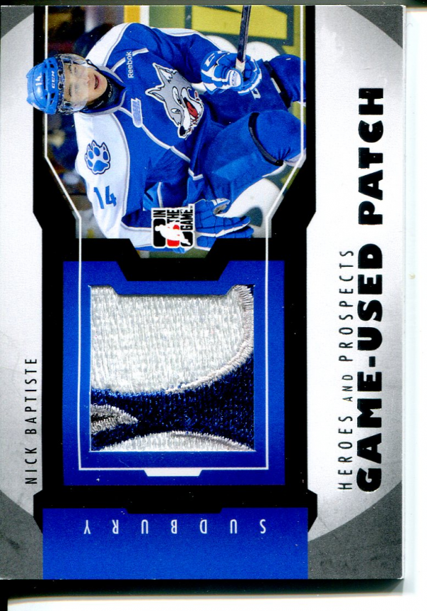 2012-13 ITG Heroes and Prospects Jersey Patches Silver #M33 Nick Baptiste