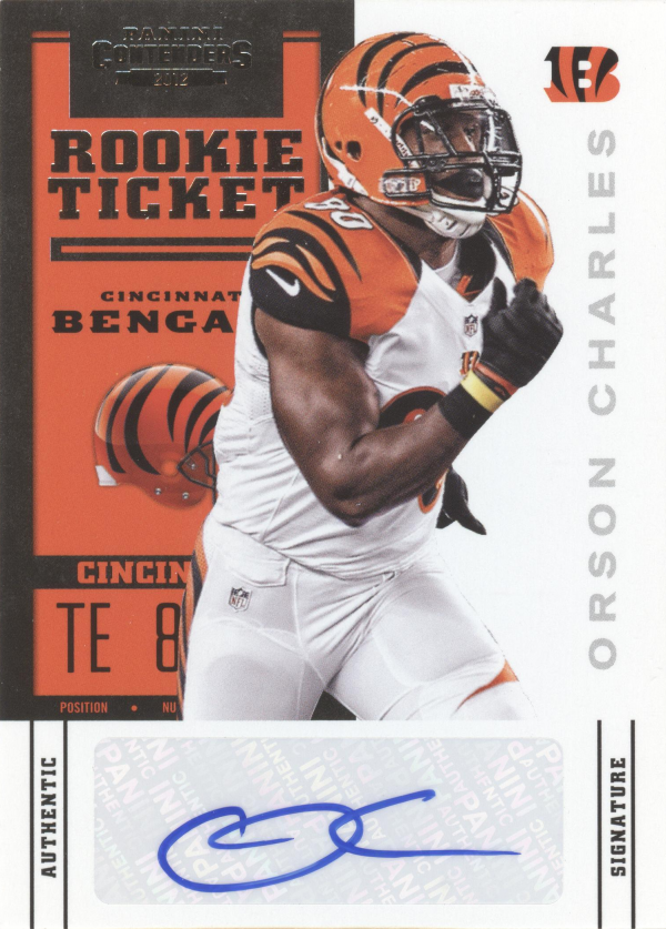 2012 Panini Contenders #176A Orson Charles AU RC