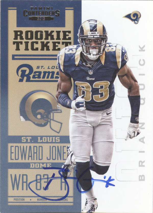 2012 Panini Contenders #232A Brian Quick AU RC