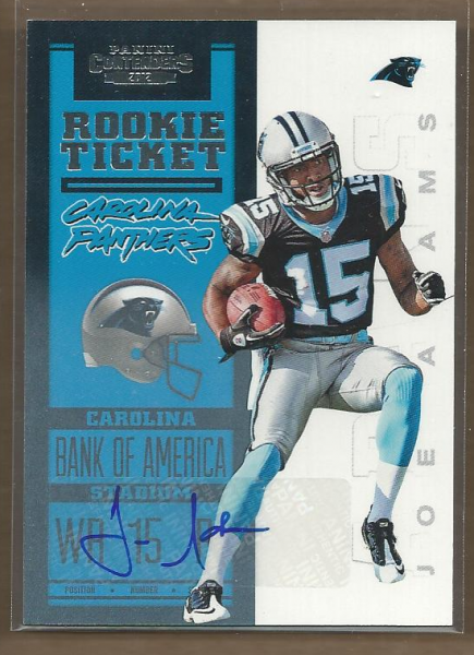 2012 Panini Contenders #228B Joe Adams AU SP/200*/(blue jersey)