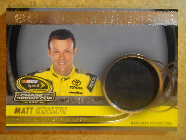 2013 Total Memorabilia Burning Rubber Chase Edition Silver #BRCMK2 Matt Kenseth/Kansas