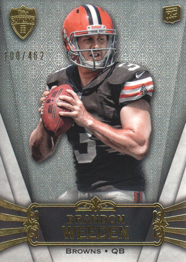 2012 Topps Supreme #8 Brandon Weeden RC