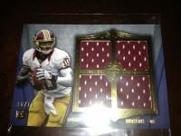 2012 Topps Supreme Rookie Quad Relics Blue #SRQRRG3 Robert Griffin III