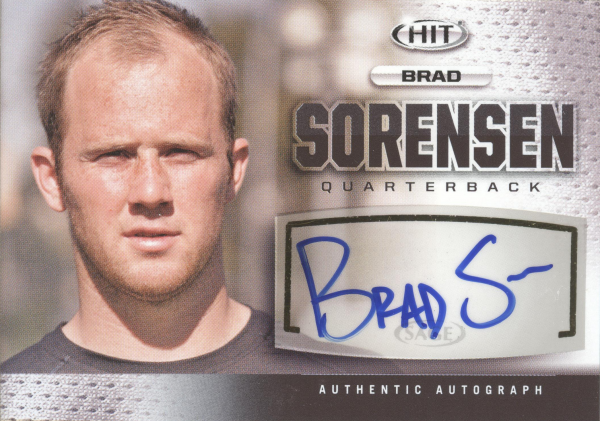 2013 SAGE HIT Autographs #A4 Brad Sorensen