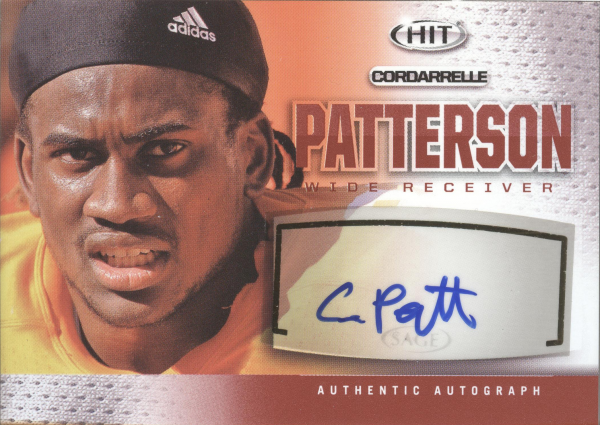 2013 SAGE HIT Autographs #A14 Cordarrelle Patterson
