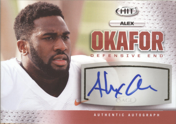 2013 SAGE HIT Autographs #A30 Alex Okafor