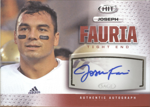 2013 SAGE HIT Autographs #A36 Joseph Fauria