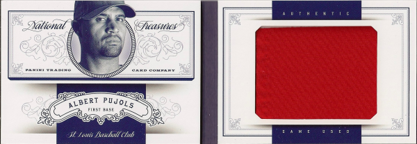 2012 Panini National Treasures Jumbo Materials #1 Albert Pujols/99