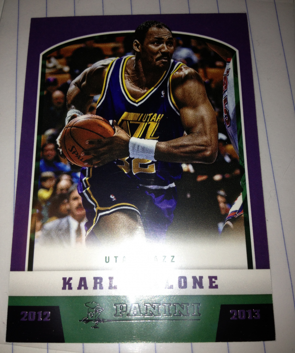 2012-13 Panini Black Knight #189 Karl Malone