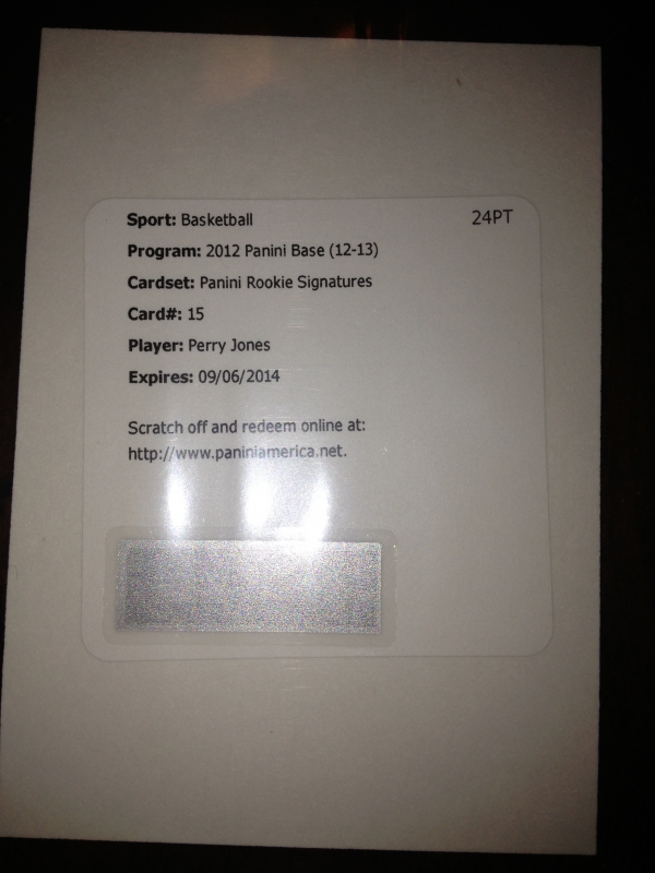 2012-13 Panini Rookie Signatures #15 Perry Jones